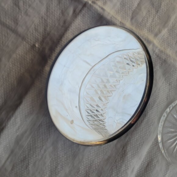 Vintage Cut Glass Jar With Silver-Plated Lid & Knob - Picture 9 of 9